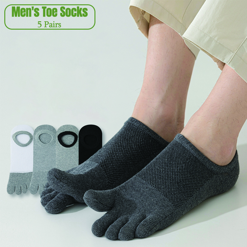5 Pairs Men's No Show Toe Sock – Toe Sock Split Bewertung und Preis