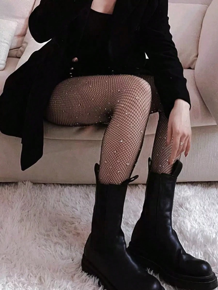 Women's Sheer Rhinestone Fishn – Tights Pantyhose Sheer Bewertung und Preis