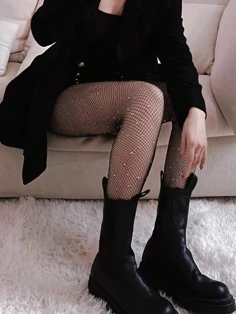 Women's Sheer Rhinestone Fishn – Tights Pantyhose Sheer Bewertung und Preis