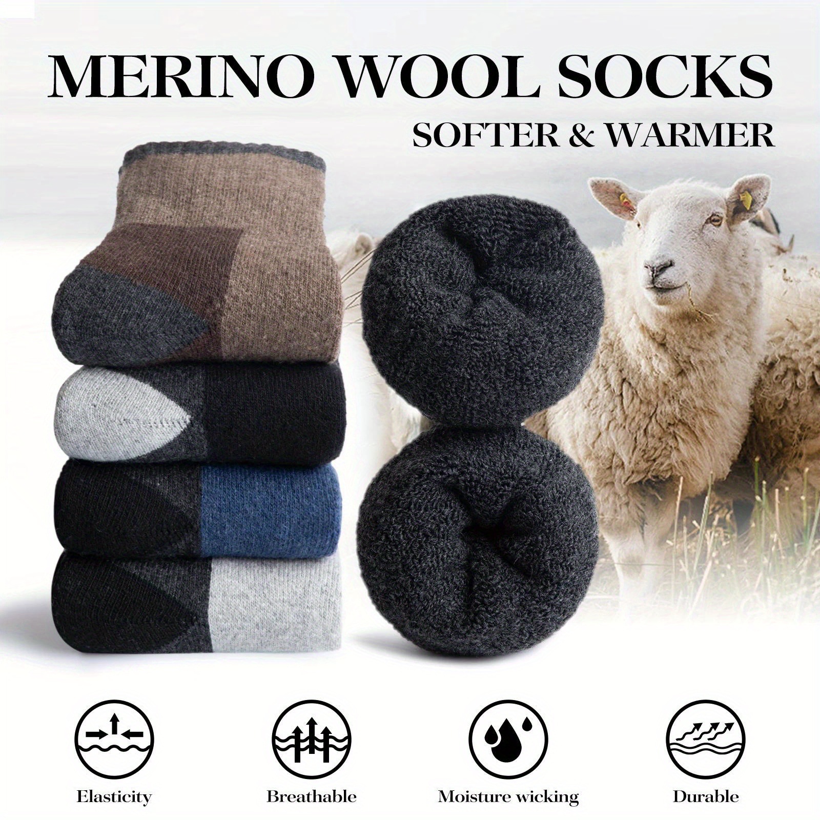 Winter Merino Wool Socks Thick – Wool Hiking Sock Bewertung und Preis
