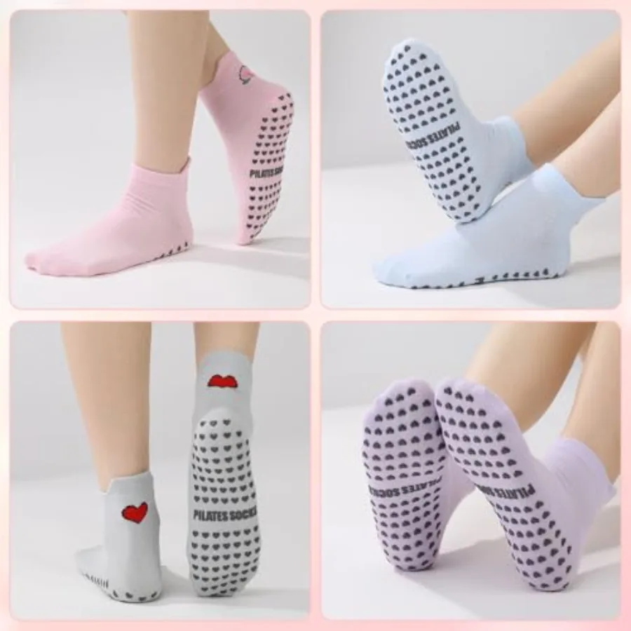 6 Pairs Pilates Socks with Gri – Grip Sock Yoga Bewertung und Preis