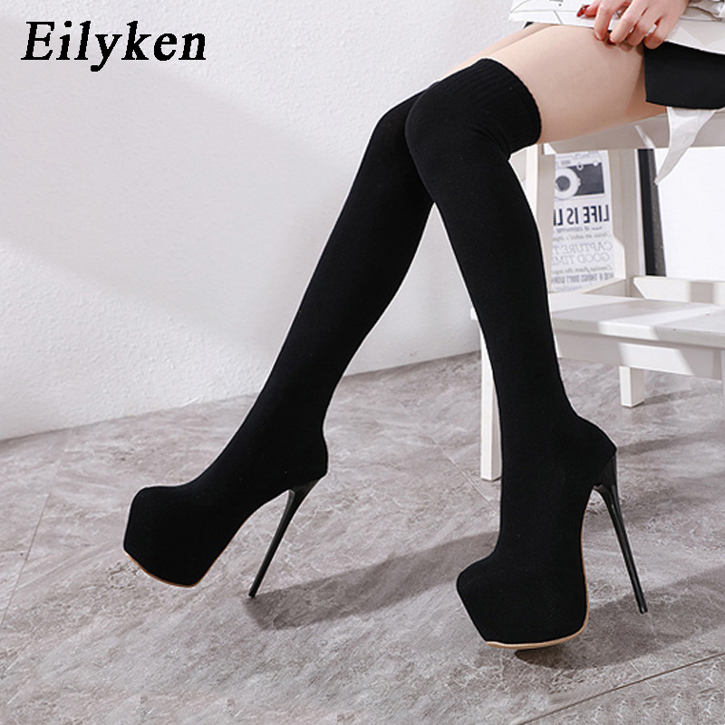 Eilyken 17CM Platform Heels Wo – Knee High Sock Women Bewertung und Preis