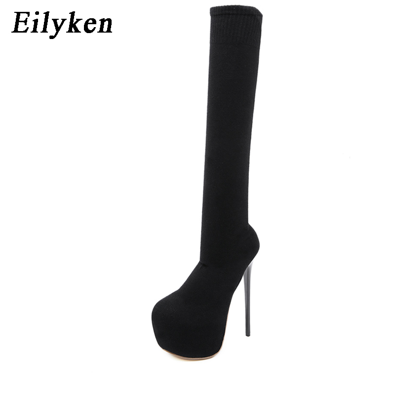 Eilyken 17CM Platform Heels Wo – Knee High Sock Women Bewertung und Preis