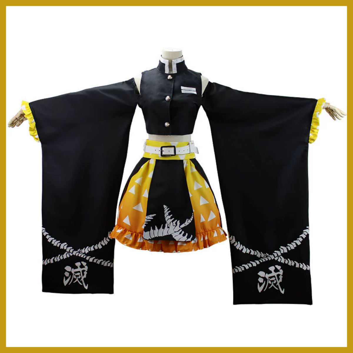 Anime Agatsuma Zenitsu Cosplay – Dress Sock Men Bewertung und Preis