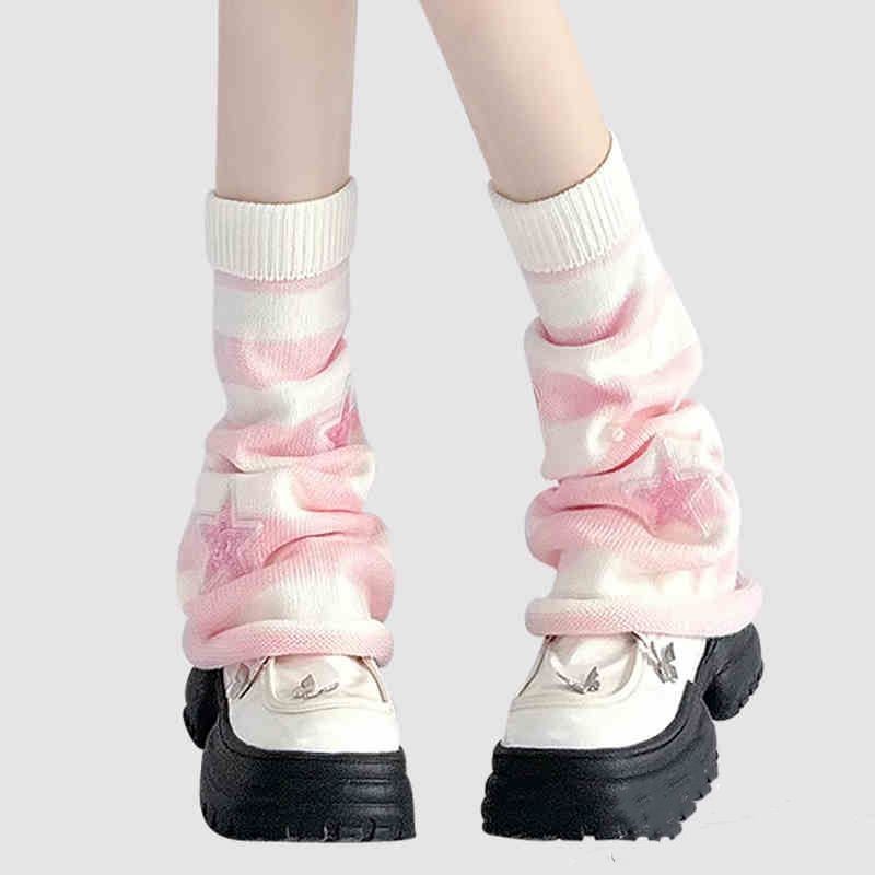 Y2K Striped Leg Warmers Star R – Boot Sock Slouchy Bewertung und Preis