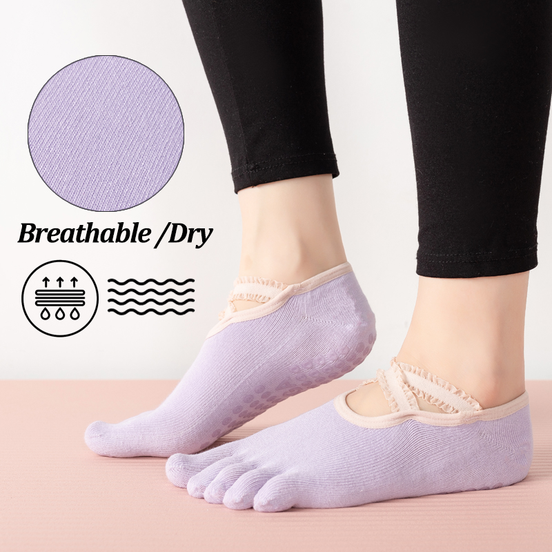 Ladies Non-Slip Pilates Socks  – No Show Sock Women Bewertung und Preis