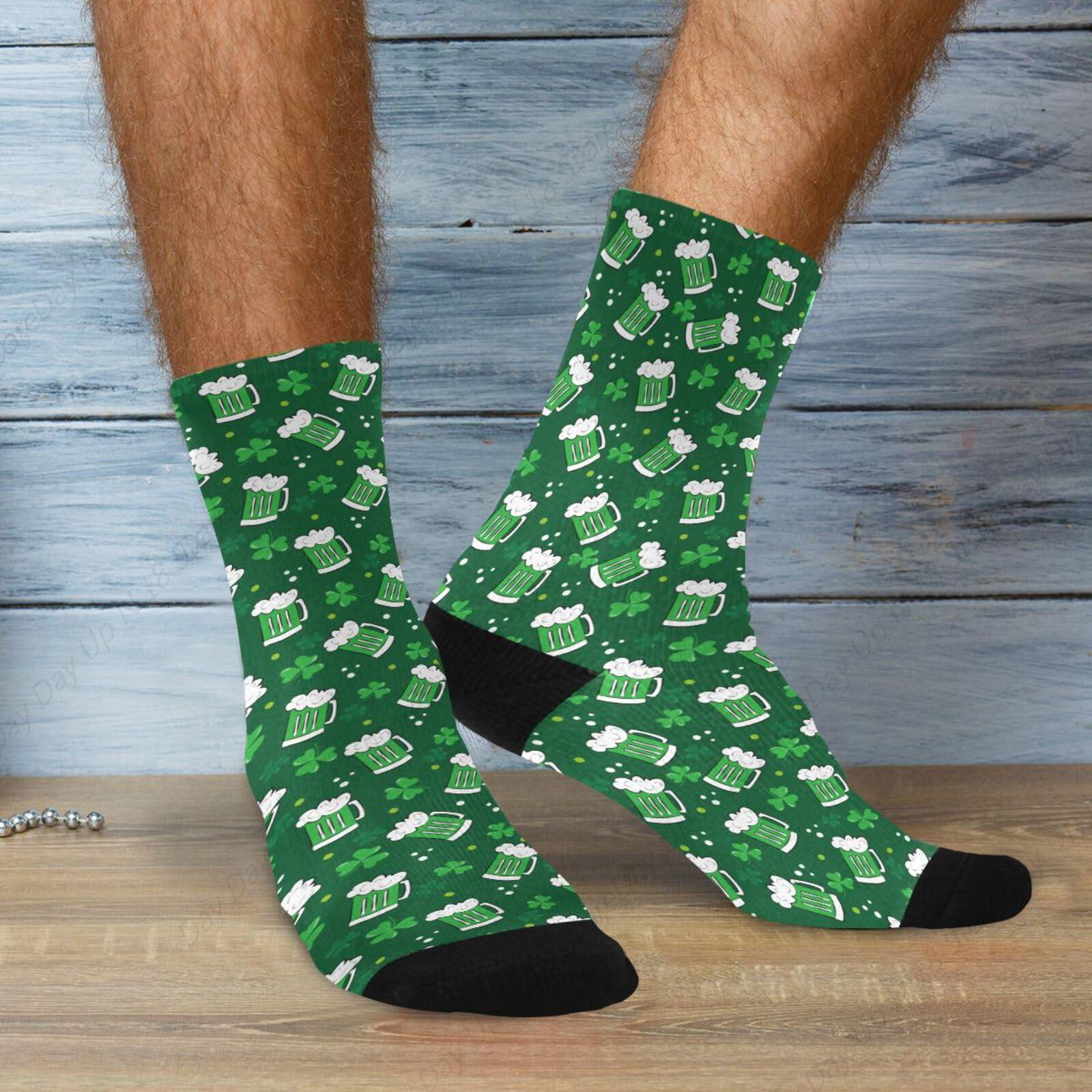 Green Clover Leaf Beer St. Pat – Cotton Crew Sock Pack Bewertung und Preis