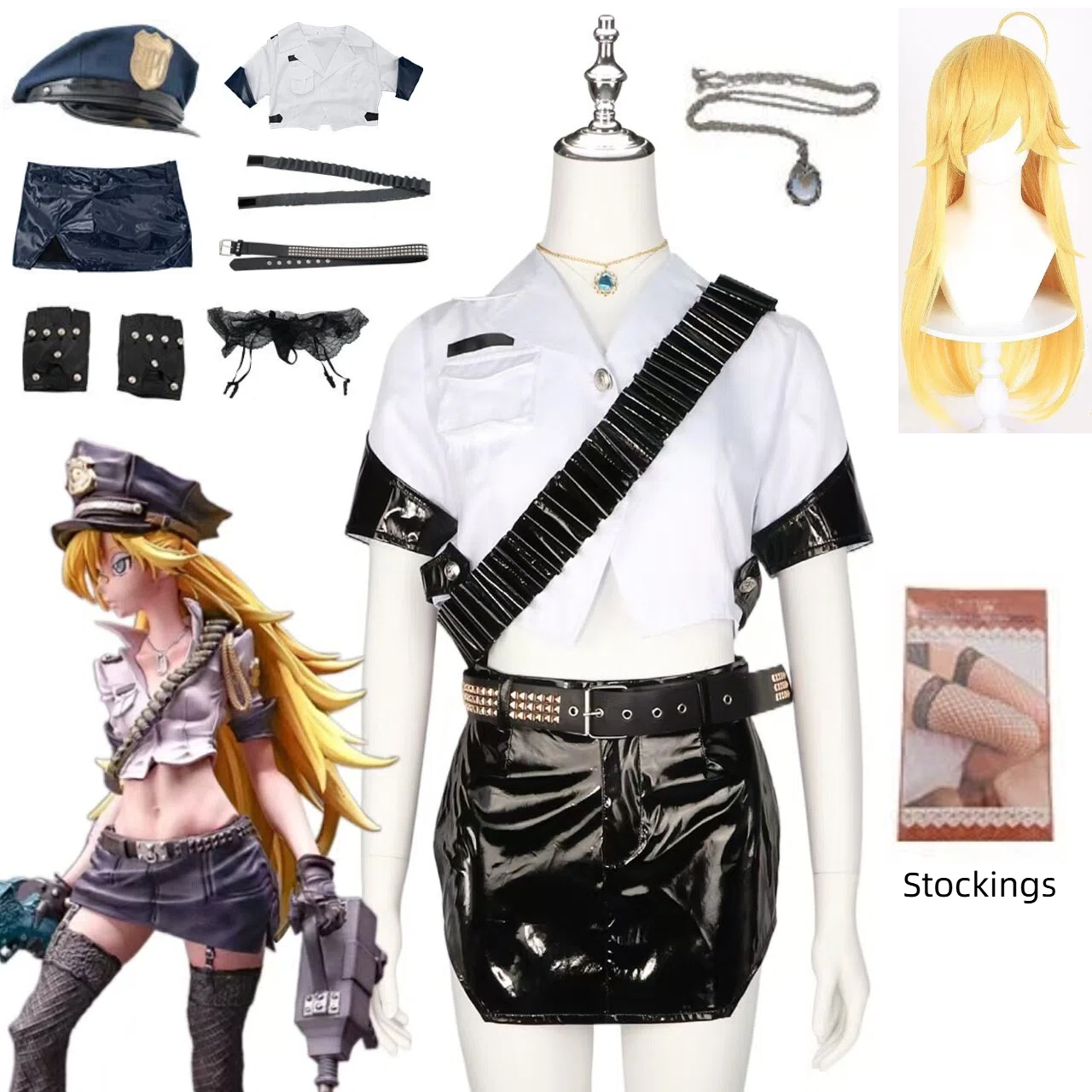 Anime Panty Stocking Cosplay C – Fishnet Stocking Women Bewertung und Preis