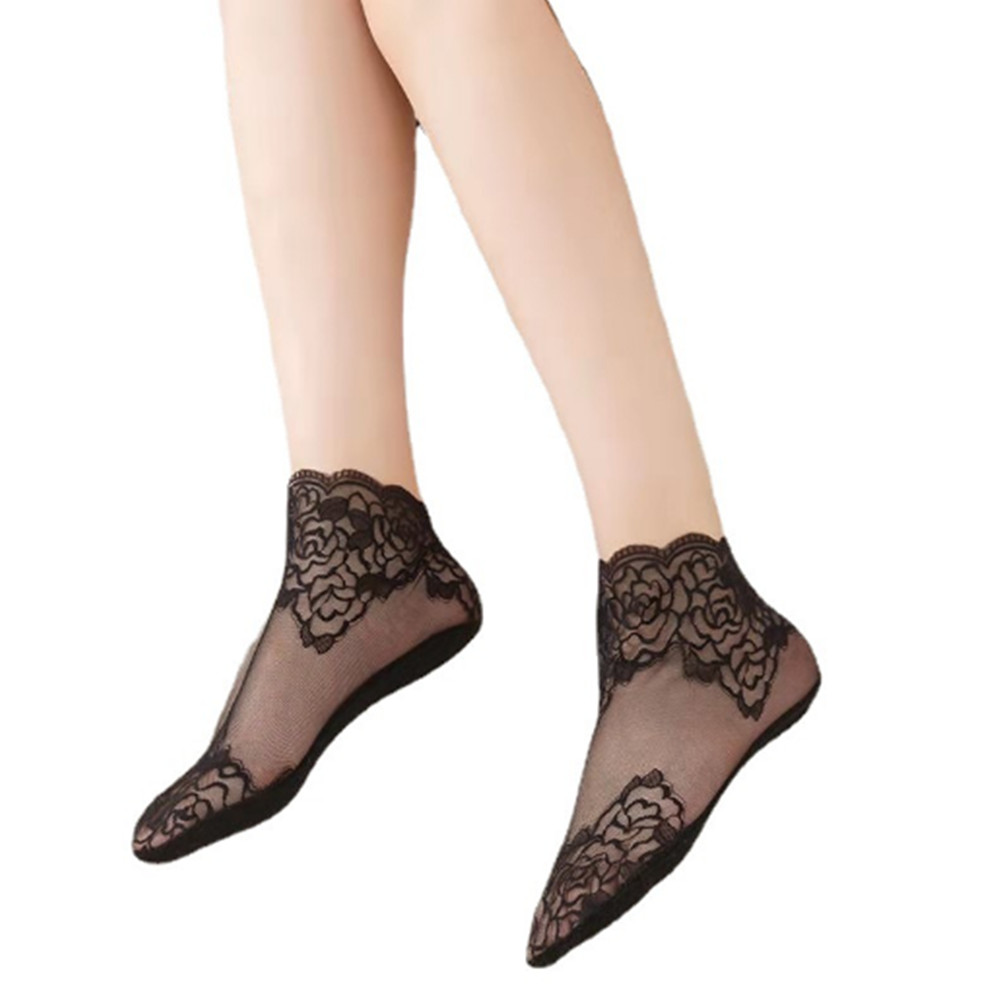 woman Lace rose thin socks Loa – Invisibility Sock Loafer Bewertung und Preis
