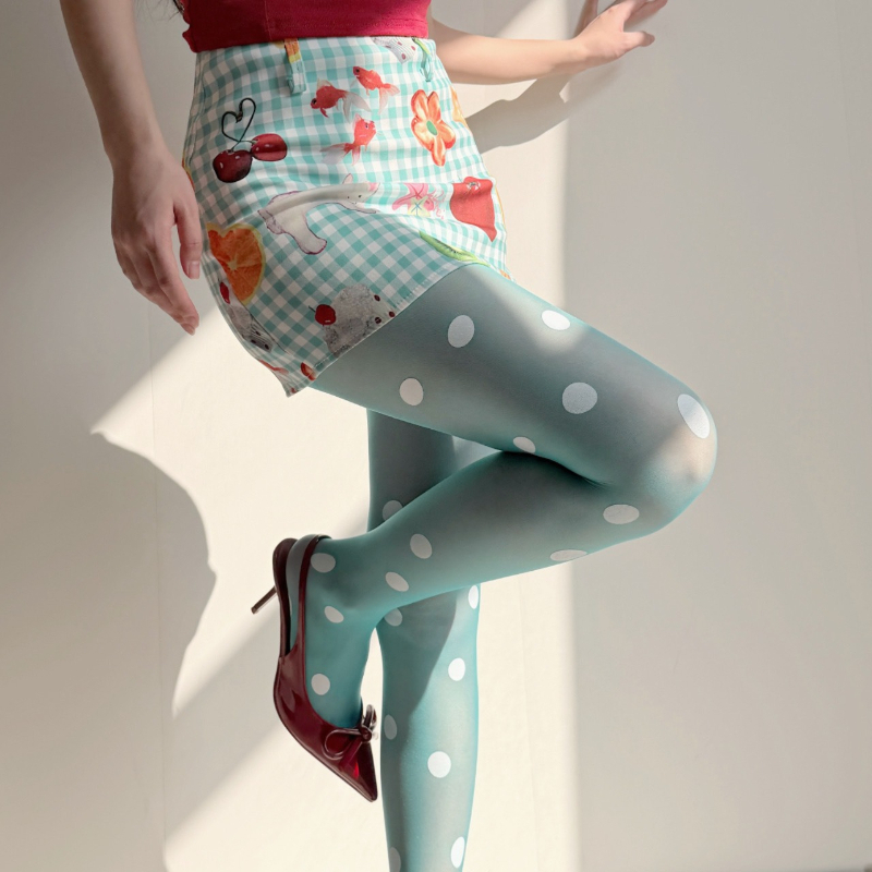 Retro Polka Dot Sheer Tights f – Tights Pantyhose Sheer Bewertung und Preis