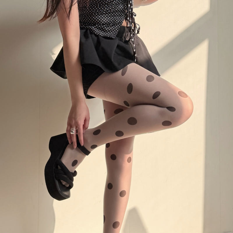 Retro Polka Dot Sheer Tights f – Tights Pantyhose Sheer Bewertung und Preis