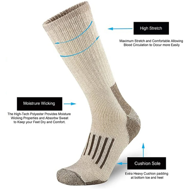 80% Wool Socks Warm Thicken Hi – Wool Hiking Sock Bewertung und Preis