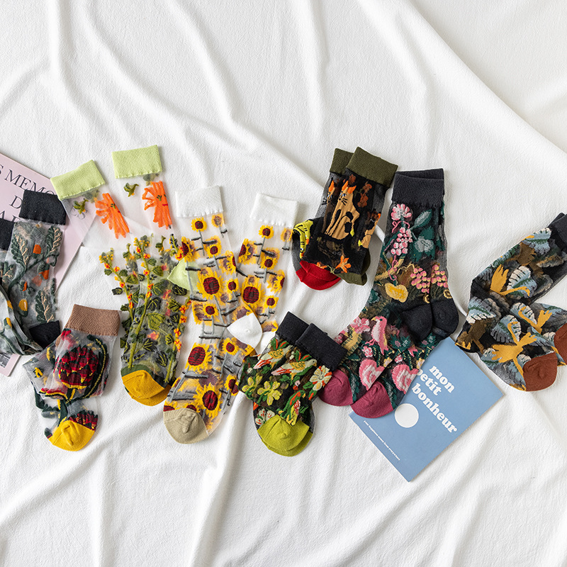 1/4 Pairs Retro Flower Women G – Silk Sock Bamboo Bewertung und Preis