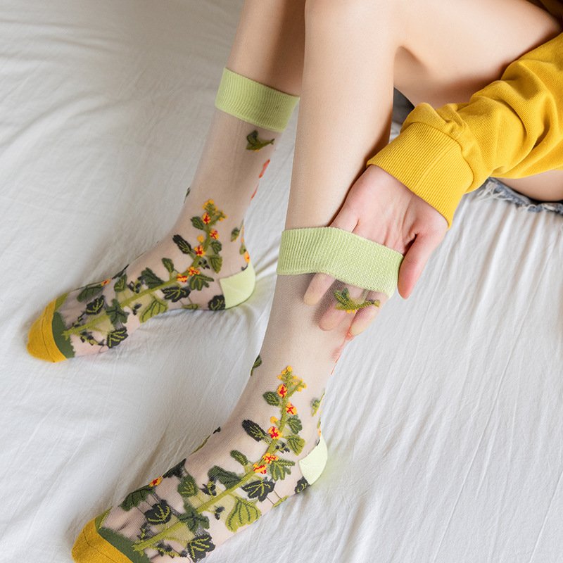 1/4 Pairs Retro Flower Women G – Silk Sock Bamboo Bewertung und Preis