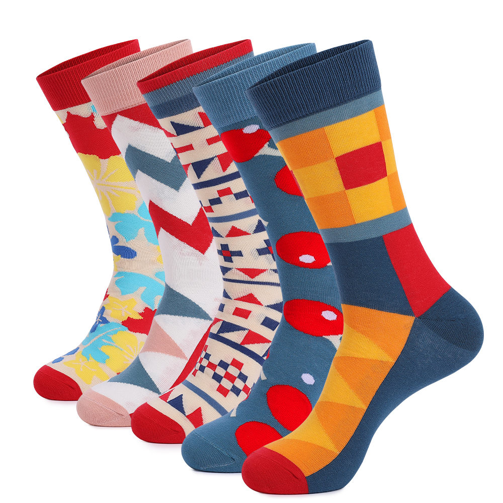 5Pairs Mens Fun Dress Socks, P – Cotton Crew Sock Pack Bewertung und Preis