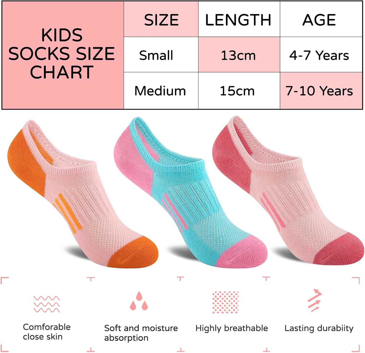 12 Pairs Girls No Show Socks C – Silk Sock Bamboo Bewertung und Preis