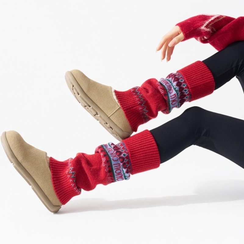 ​Fair Isle Knitted Leg Warmers – Boot Sock Slouchy Bewertung und Preis