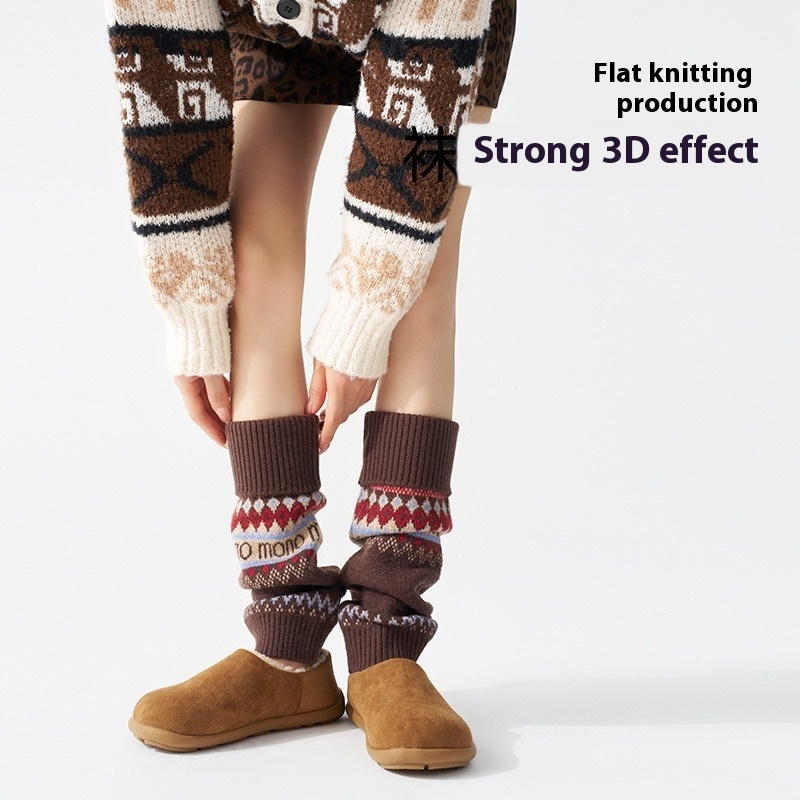 ​Fair Isle Knitted Leg Warmers – Boot Sock Slouchy Bewertung und Preis