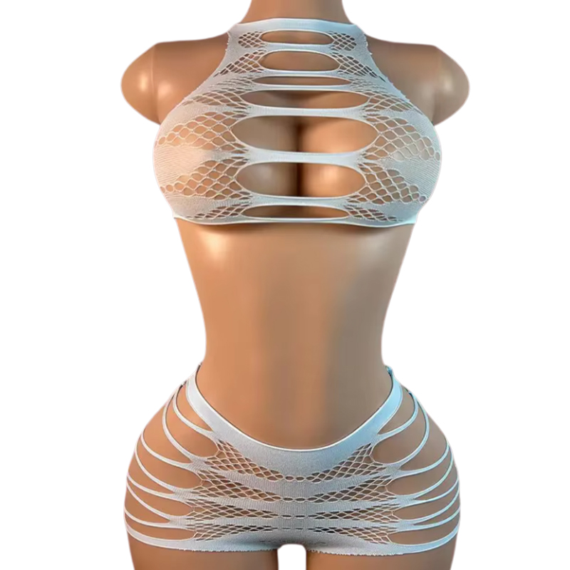 Sexy Lingerie +Panties Hollow  – Fishnet Stocking Women Bewertung und Preis