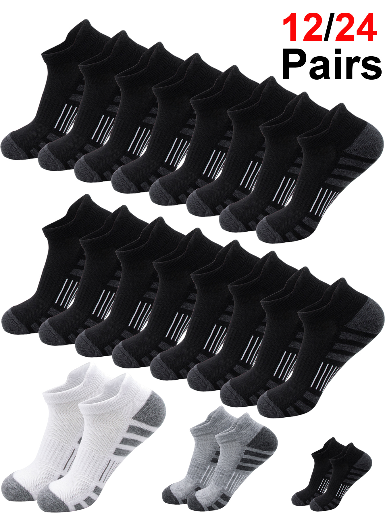 12/24 Pairs Cushioned Breathab – Athletic Sock Cushion Bewertung und Preis