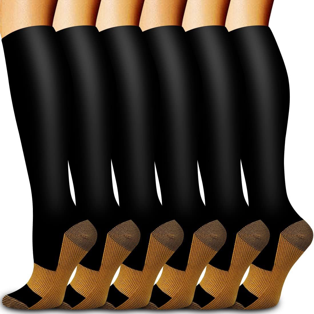 6 Pairs Solid Color Copper Com – Compression Sock Medical Bewertung und Preis