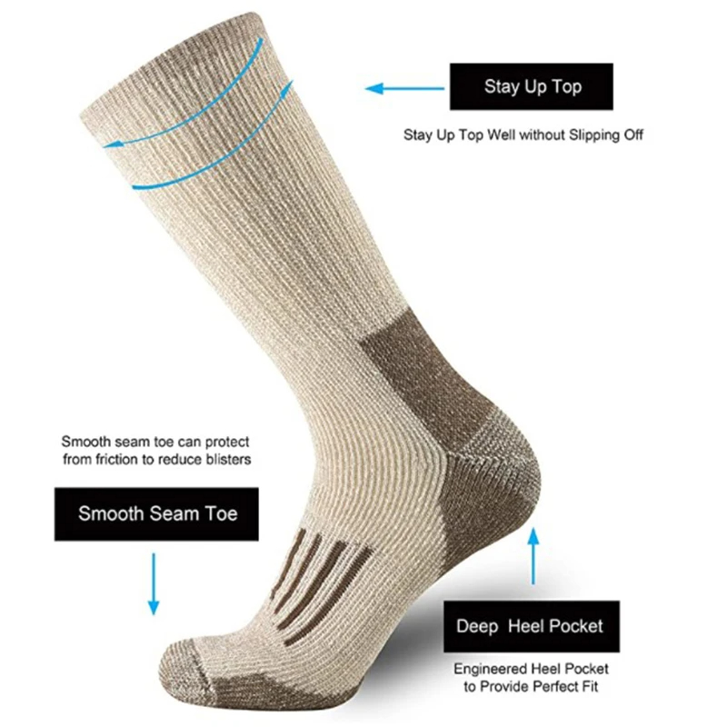 80% Wool Socks Thicken Warm Hi – Wool Hiking Sock Bewertung und Preis