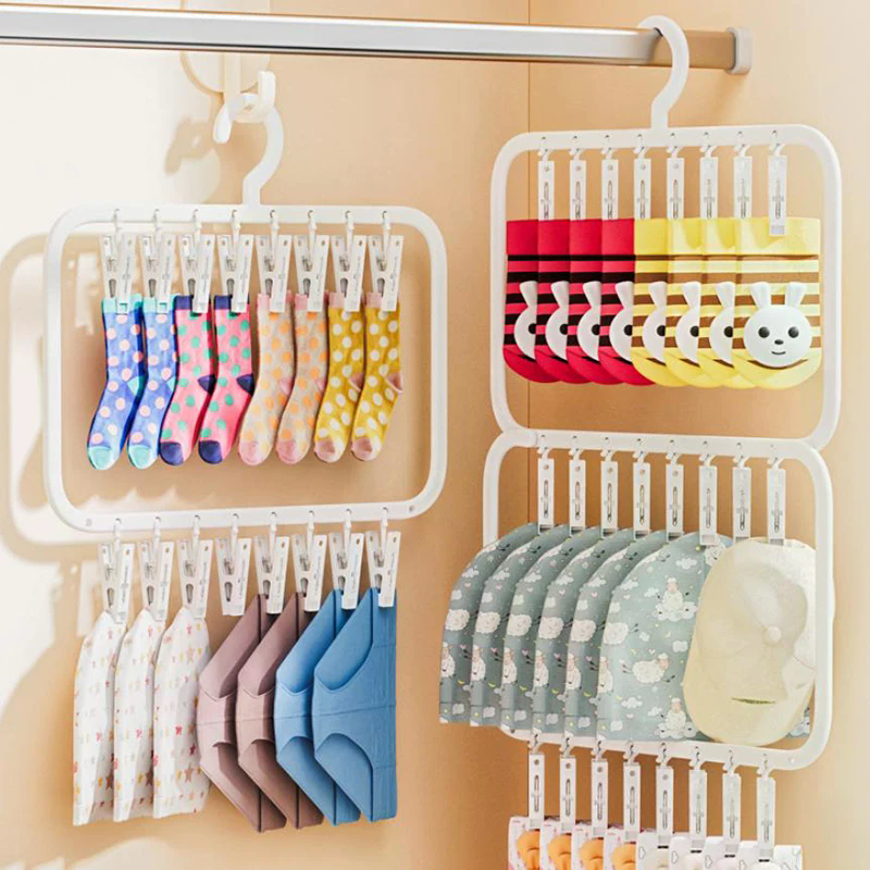 Multi-clip Sock Drying Rack Mu – Sock Organizer Tray Bewertung und Preis